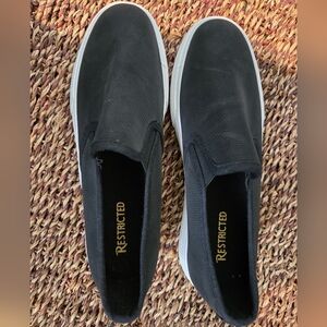 Restricted Women's Black Slip-On Shoes